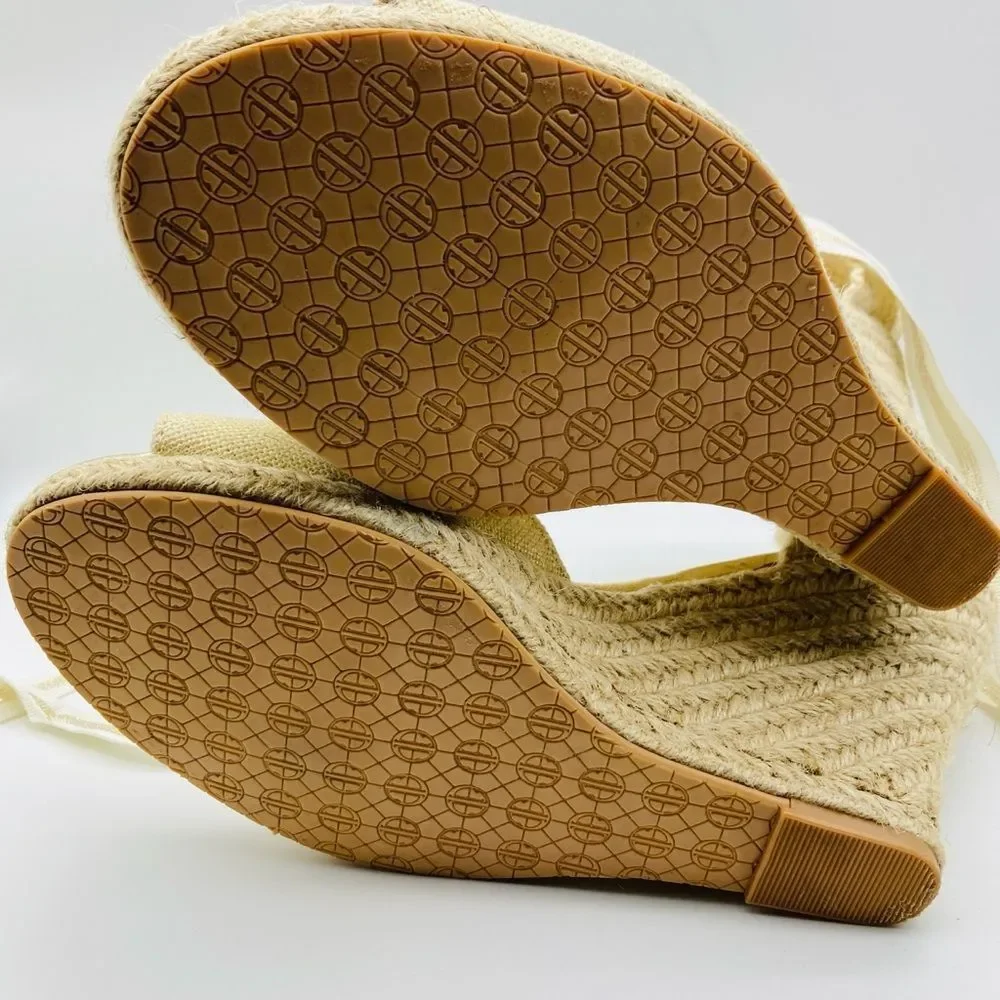 Lilly Pulitzer Elegant Espadrille Wedge Sandals Size 8